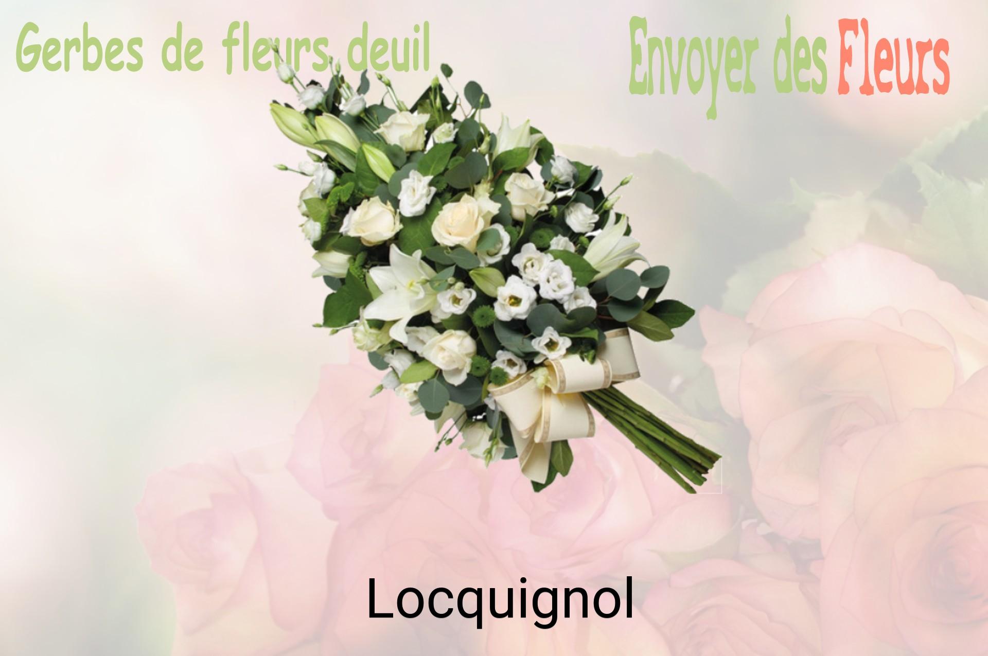 Gerbe de fleurs de deuil livrée à Locquignol